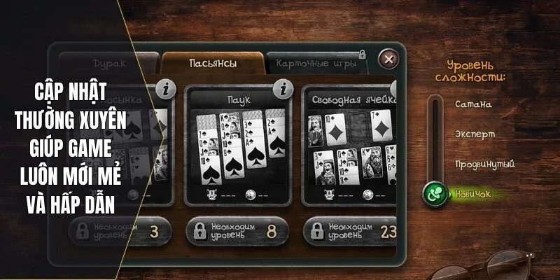 Cập nhật thường xuyên giúp game luôn mới mẻ và hấp dẫn